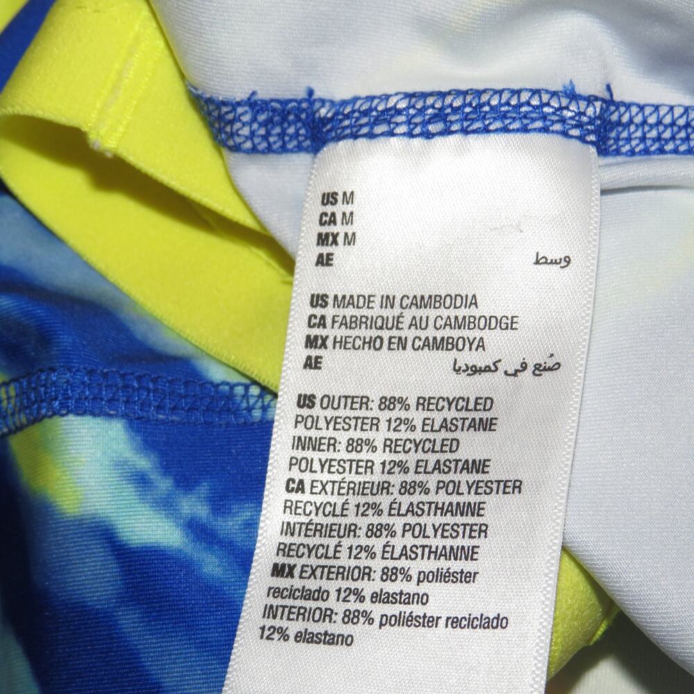 ID Ideology Blue Print Cropped Athletic Girls Tank Top - Picture 6 of 7